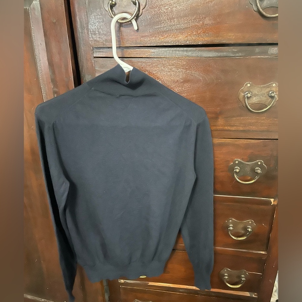 Bottega Veneta Midnight Navy Blue MockTurtleneck Sweater made in Italy 🇮🇹 - Picture 17 of 17